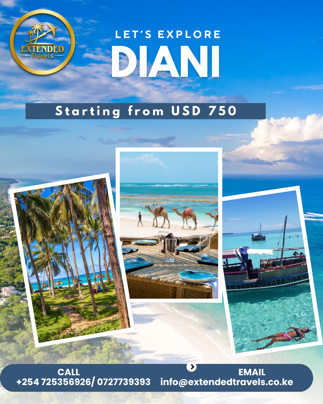 Discover Diani where white sands meet turquoise waters